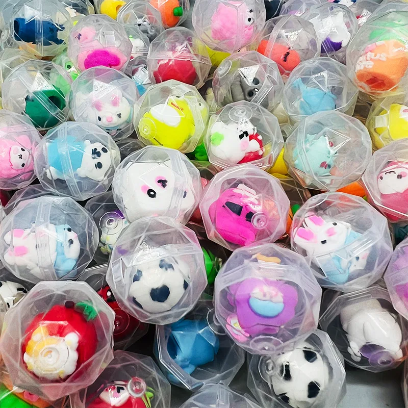 Arcade No - 透明ツイストエッグミニ爪マシンおもちゃアクセサリーかわいい動物ぬいぐるみ人形子供アーケードクレーンマシンギフト 32 ミリメートル