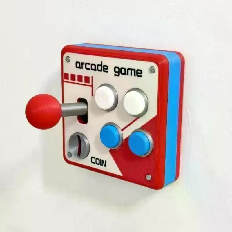 Arcade Games & Vending Llc - /GJ/レトロゲームコンソールジョイスティックスイッチクリエイティブ3Dデコレーションアーケードパネルソケットコントロールデコレーションギフトおもちゃ