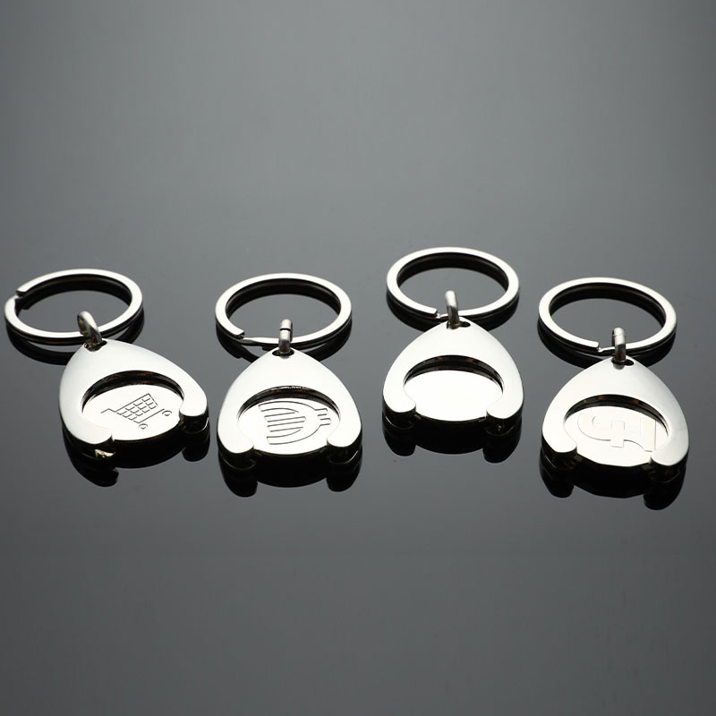 Token Coin Mechanism - ユニバーサルショッピングトロリーカートトークンキーホルダーリサイクル合金キーチェーンキーリングチャーム金属電話ペンダントキーコインホルダー