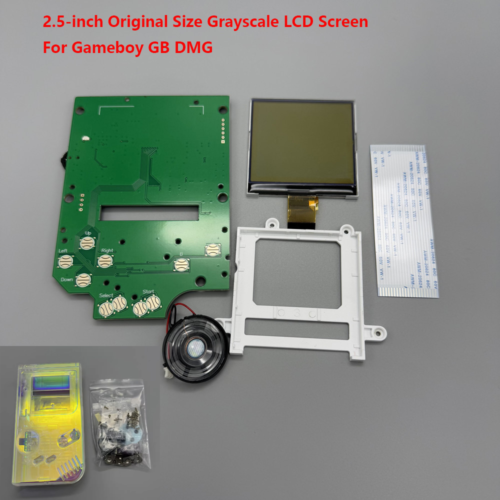Lcd Screen Arcade - 2.5 インチグレースケール液晶画面ゲームボーイ GB DMG ゲームコンソールカットフリーシェル溶接なしオリジナルサイズ画面 LCD