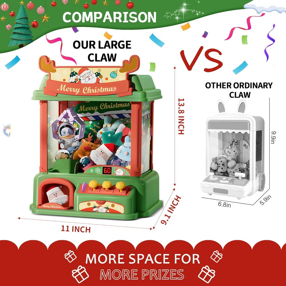 子供のためのクリスマスの爪のマシン,ミニ自動販売機,キャンデ - Arcade Games Vending のレビューと価格