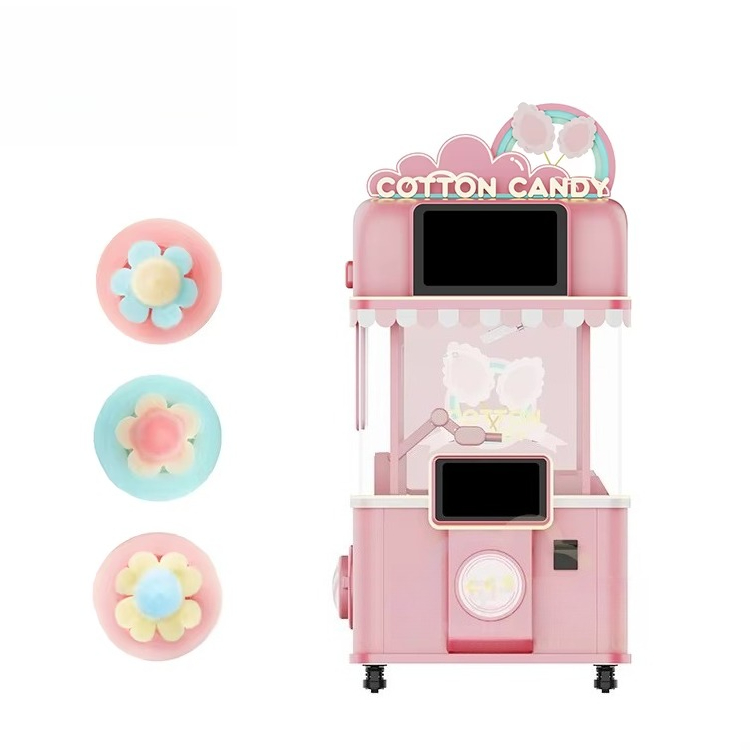 カスタマイズロゴ多言語対応タッチスクリーン式全自動綿菓子自動 - Candy Vending Machine のレビューと価格
