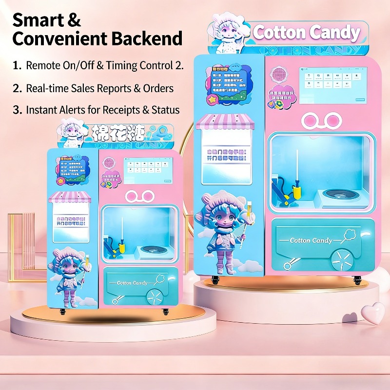 FOB自動綿菓子販売機QRコード決済スマートショッピングモー - Candy Vending Machine のレビューと価格