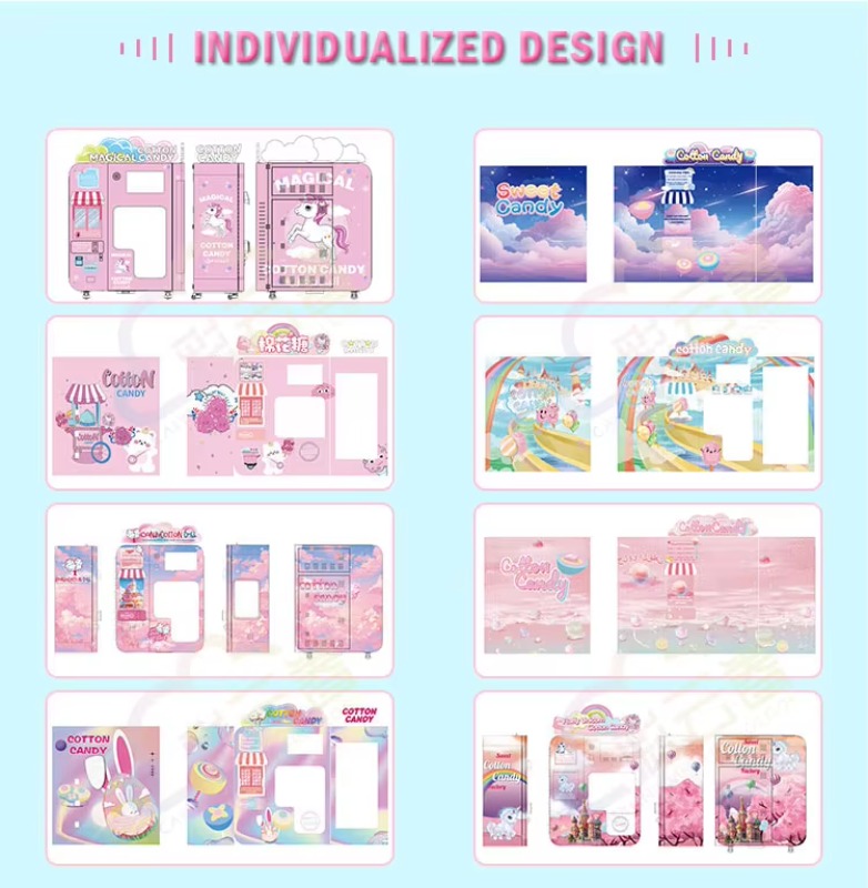 全自動スマート綿菓子販売機 デジタルタッチスクリーン 新品- - Candy Vending Machine のレビューと価格