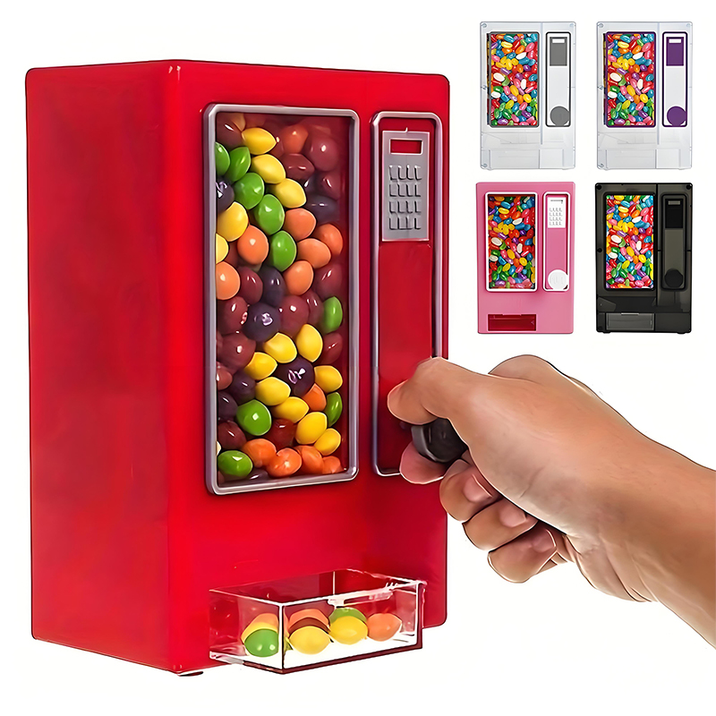 キャンディディスペンサーかわいい自動販売機デスクトップ用手動 - Candy Vending Machine のレビューと価格