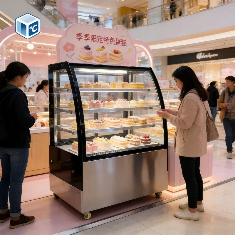 2段式業務用ケーキ陳列冷蔵庫 ファン冷却 R290 2棚 L - Glass Cabinet Display のレビューと価格
