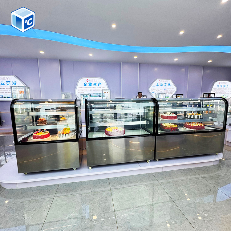 2段式業務用ケーキ陳列冷蔵庫 ファン冷却 R290 2棚 L - Glass Cabinet Display のレビューと価格