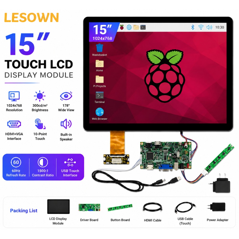 LESOWN 15インチ 1024x768 10点タッチLC - Arcade X のレビューと価格