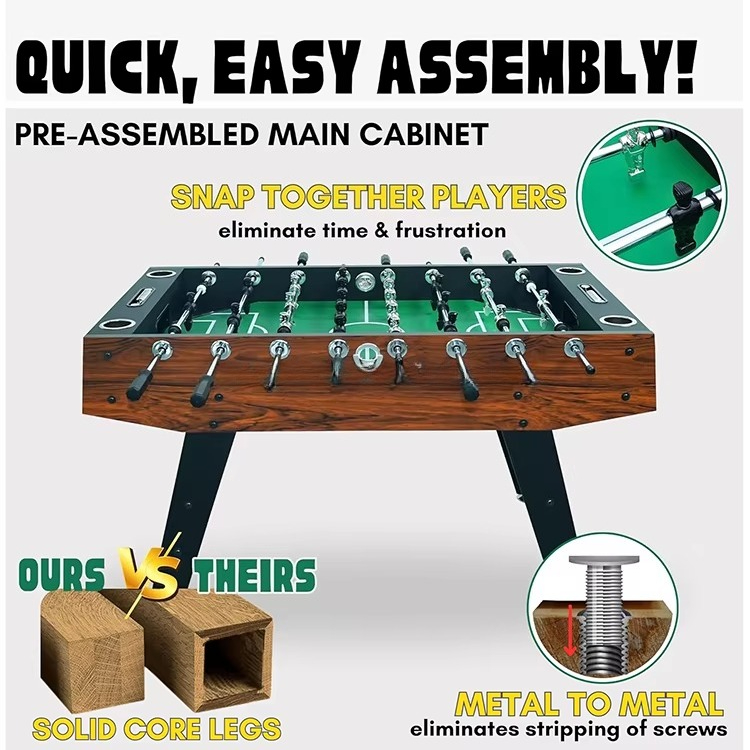 業務用56インチプレミアムMDFサッカーテーブル、プロトーナ - Foosball Table Commercial のレビューと価格