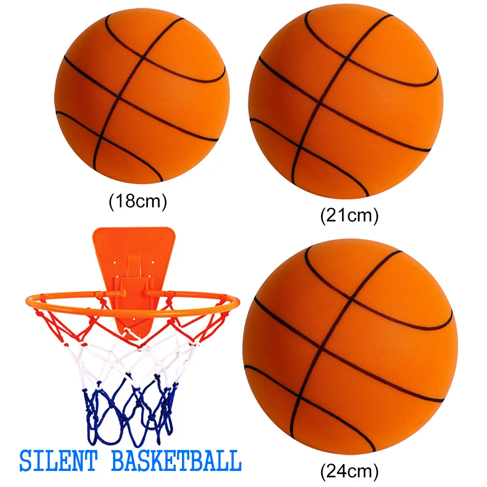 静音バスケットボール 直径18/21/24cm 室内用 静音 - Basketball Arcade Game のレビューと価格